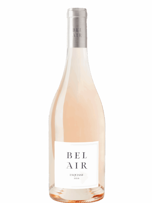 rosé aop, domaine bel air, cuvé esquisse millésime 2024 75cl 13%vol